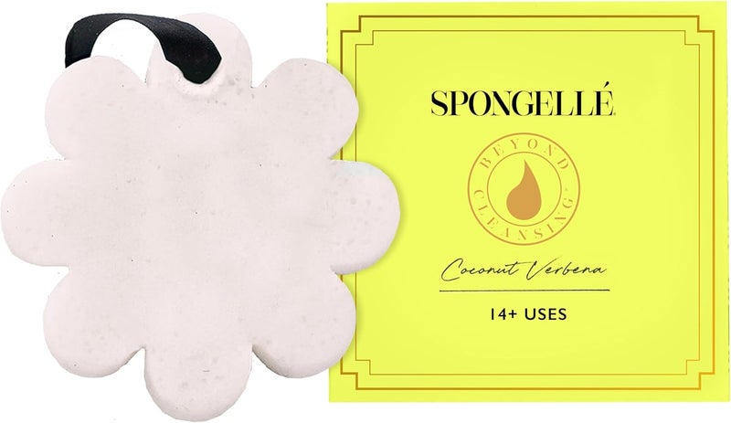 SPONGELLÉ Spongelle Coconut Verbena Wild Flower Buffer Body Scrubber with Box | Bath & Shower Loofah for Women | Exfoliator with Body Wash Infused | 14+ uses - Image 1